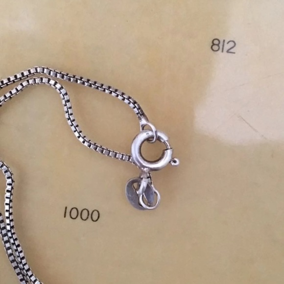 Genuine Aquamarine Silver Necklace - Picture 5 of 6